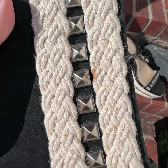 Torrid wedges with studs and jute. Adjustable strap. Size 10. Has spots … - Picture 12 of 12